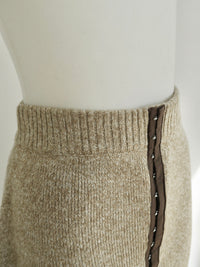 summer sale / hook rib knit skirt