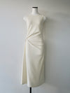volume drape tank dress