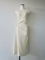 volume drape tank dress