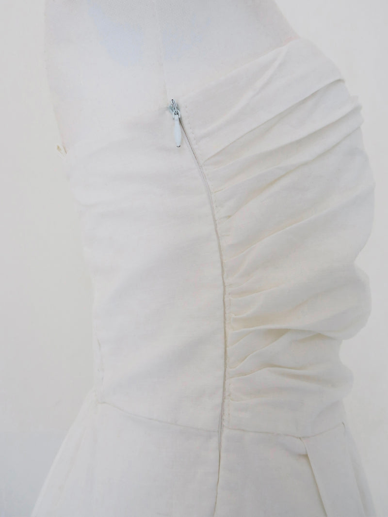 gathered bare jumpsuits
