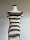 off shoulder stripe dress