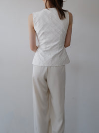 tailored diamond vest