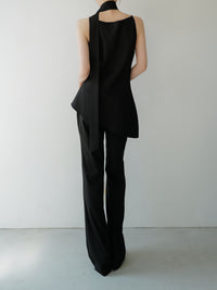 sample sale / long tie flare top