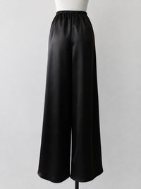 satin straight pants