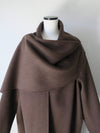 cashmere cape long coat