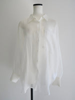 shiny sheer shirt
