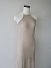 openwork halter dress