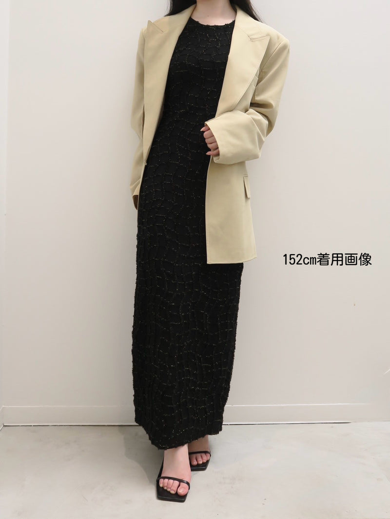 wavy tile pattern dress