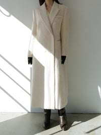 alpaca hairy long coat