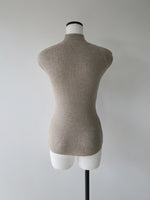 shiny cap sleeve knit top