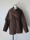 cashmere cape half coat