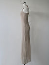 openwork halter dress