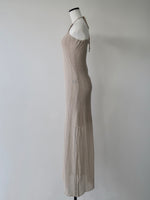 openwork halter dress