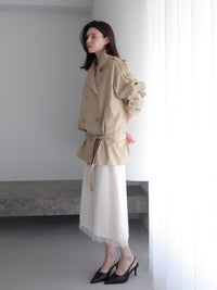 modern short trench coat