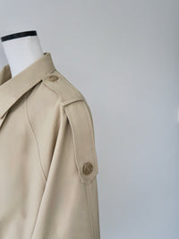 modern short trench coat