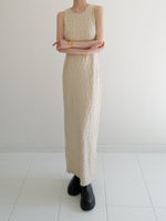 wavy tile pattern dress