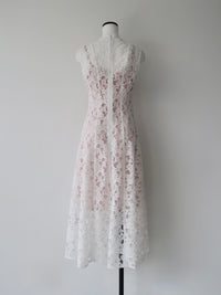 classic lace long dress