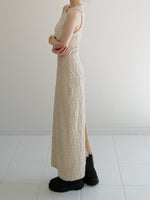 wavy tile pattern dress