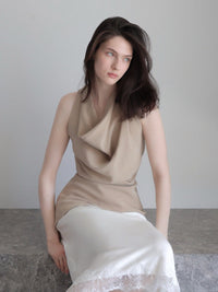 drape cowl blouse