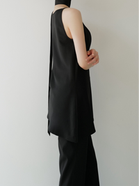 sample sale / long tie flare top