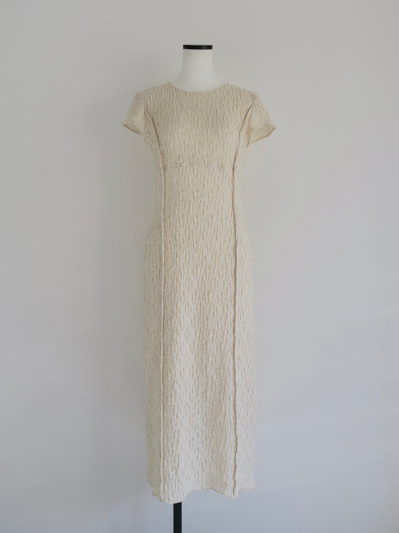 jacquard line dress