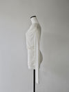 cowl silhouette stretching tops