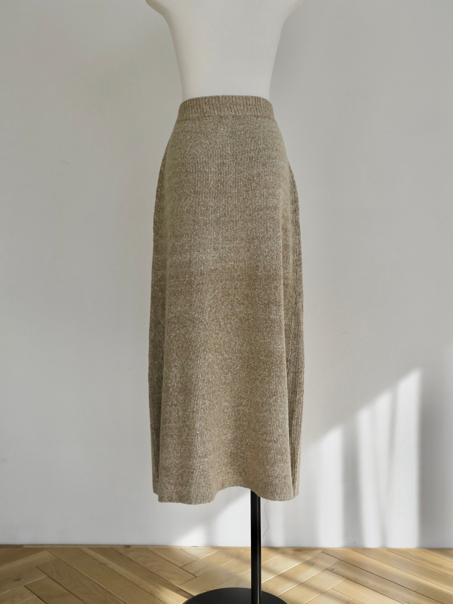 summer sale / hook rib knit skirt