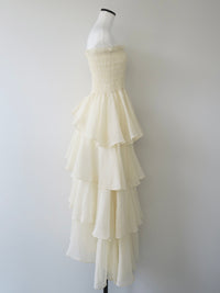 frilly tiered dress