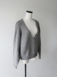 alpaca multi-way neckline knit