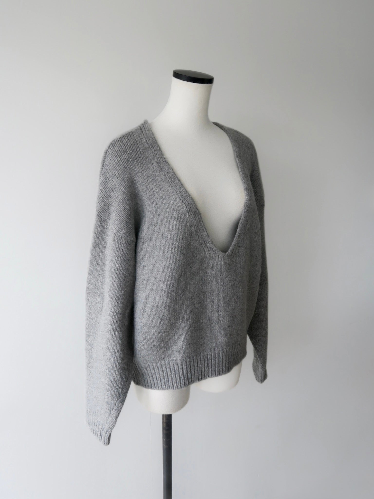 alpaca multi-way neckline knit