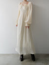 strap shirring long dress