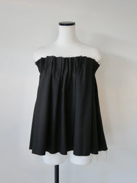 airy pleats tuck blouse