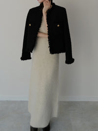 angora maxi knit dress