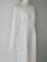 darted luster dress