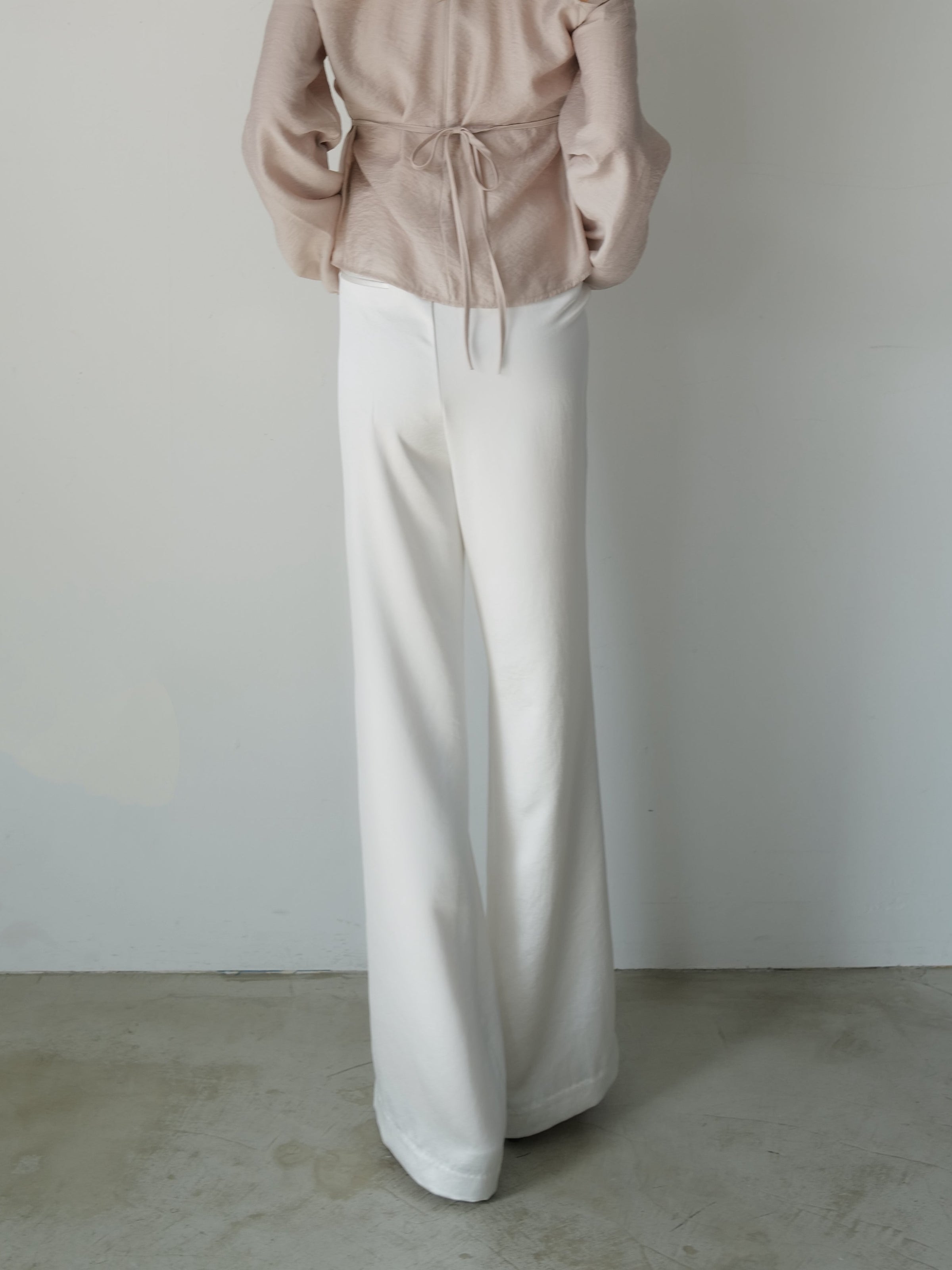 fluid satin pants