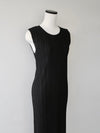 bellows sleeveless dress