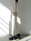 angora knit long dress