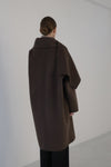cashmere cape long coat