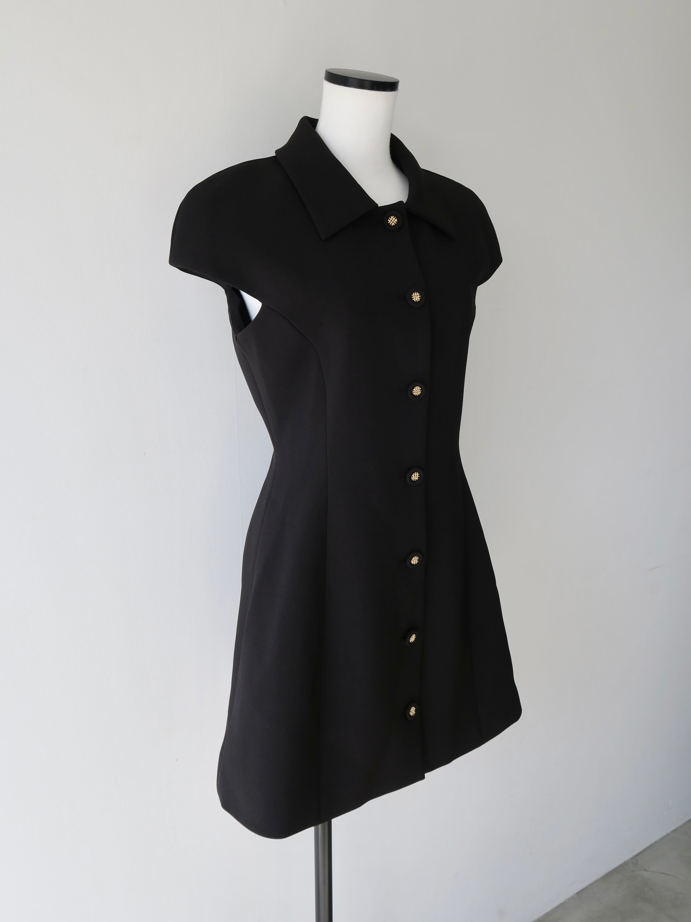 button up chic mini dress