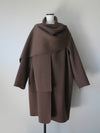 cashmere cape long coat