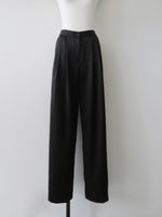 luxe satin wide pants