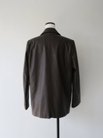 vegan leather single jacket