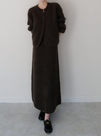 angora maxi knit dress