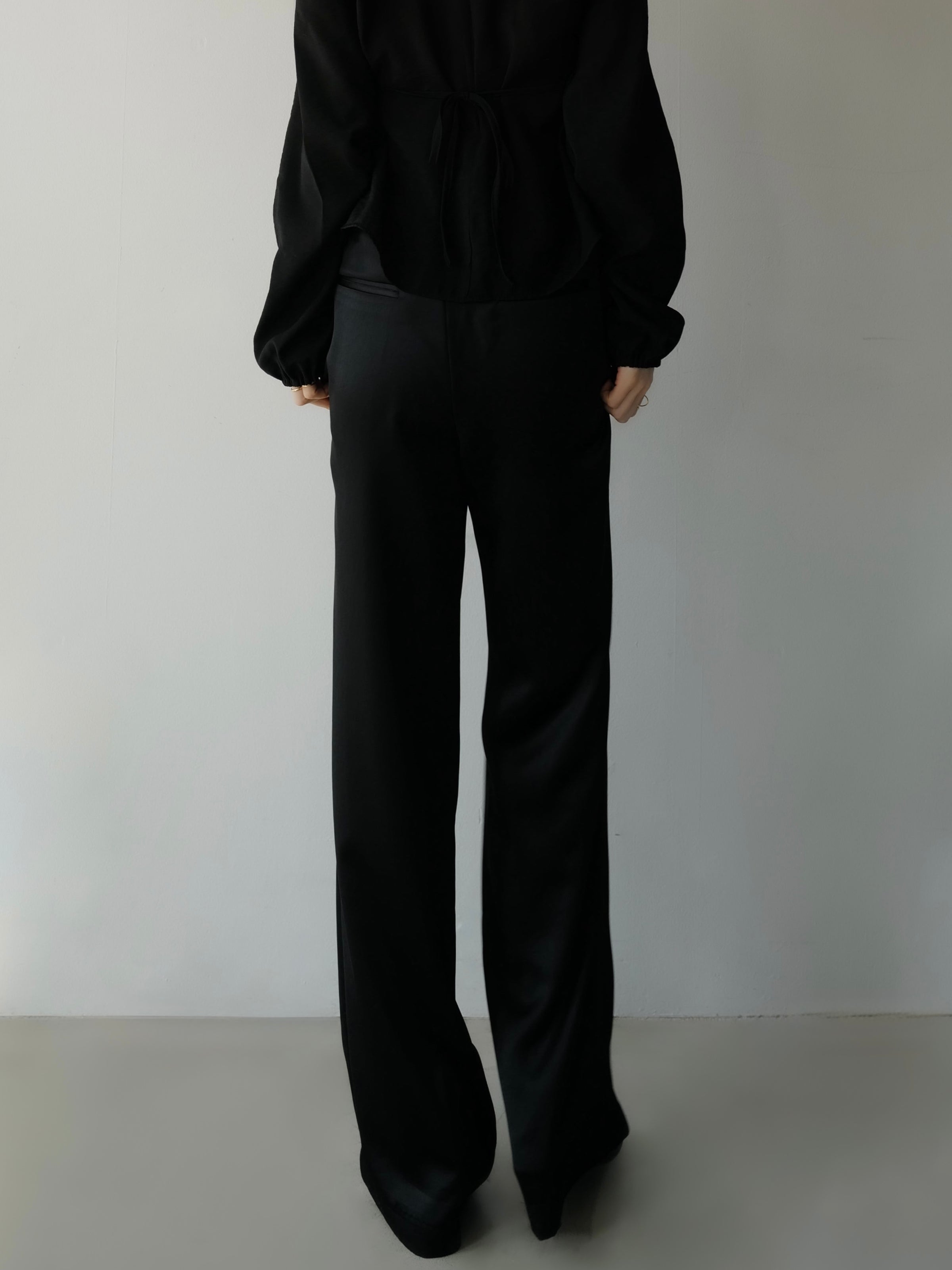fluid satin pants