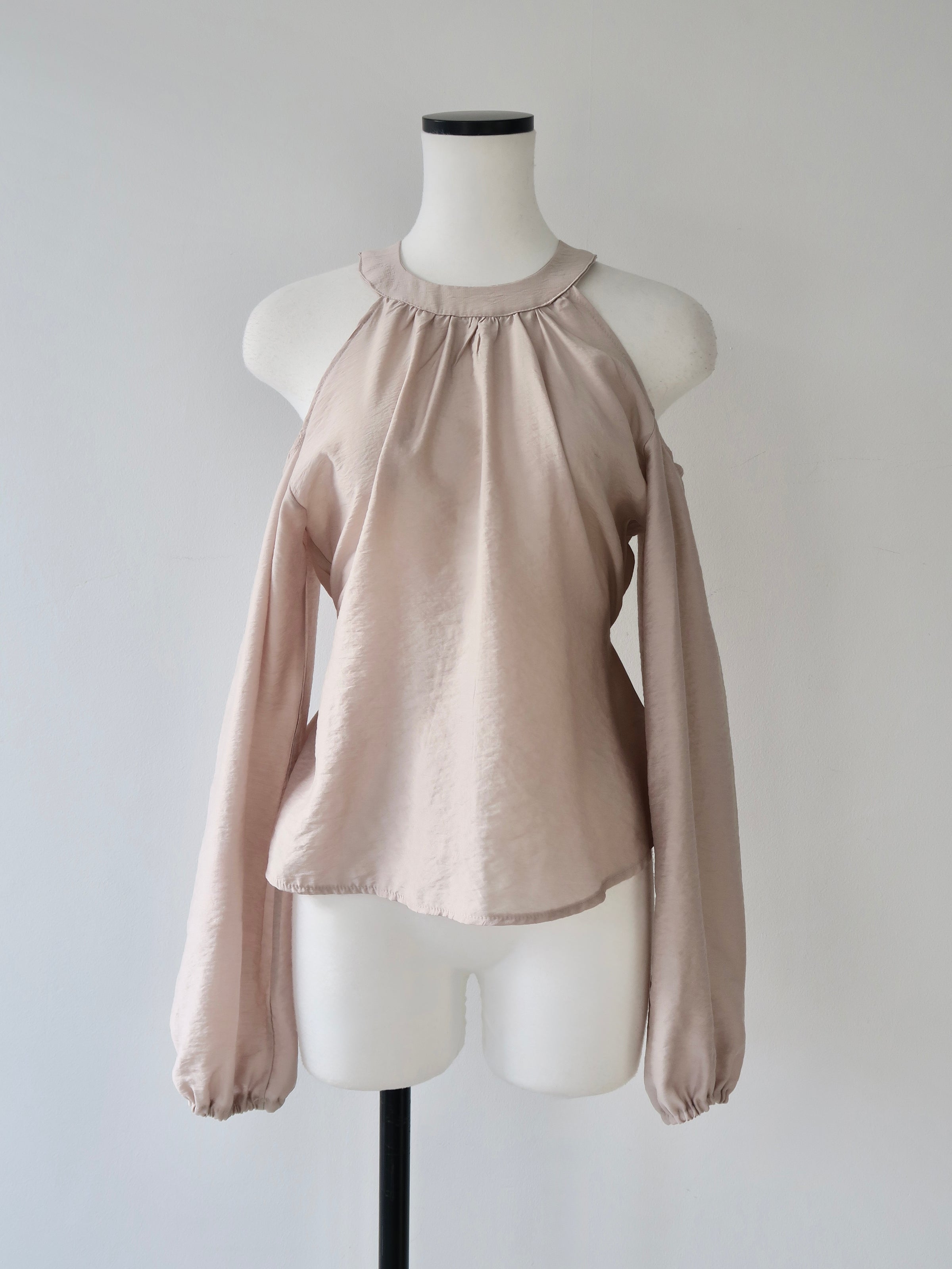 halter neck chiffon blouse