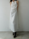 flow cowl neck dress