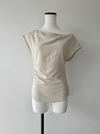 off shoulder draped set up