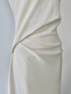 volume drape tank dress
