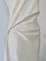 volume drape tank dress