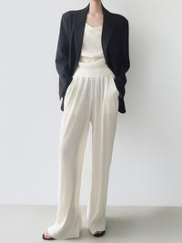 stripe-line tailored jacket